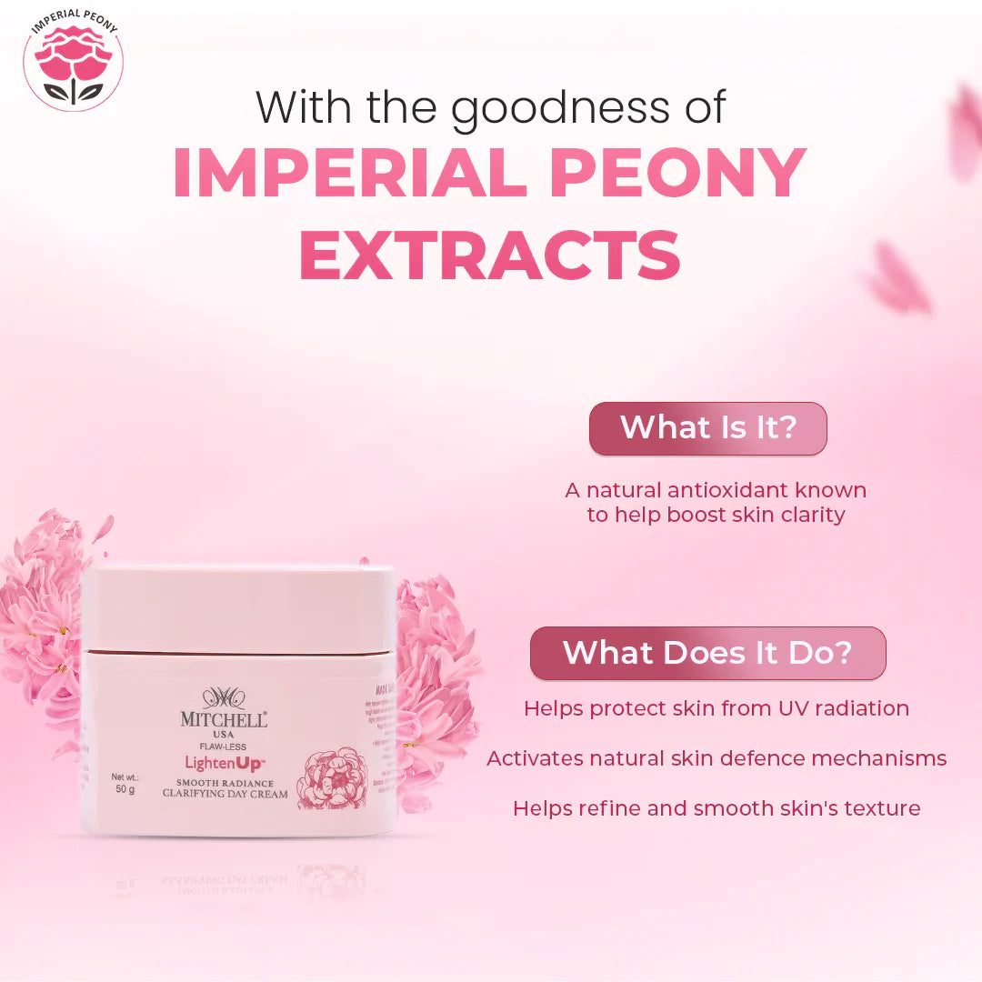 Lighten Up Flaw-Less Smooth Radiance Clarifying Day Cream 50g Mitchell Brands - Mitchell Brands - Skin Lightening, Skin Brightening, Fade Dark Spots, Shea Butter, Hair Growth Products