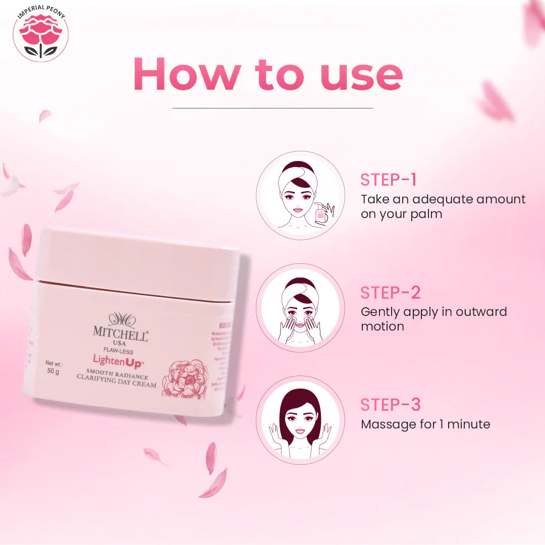 Lighten Up Flaw-Less Smooth Radiance Clarifying Day Cream 50g Mitchell Brands - Mitchell Brands - Skin Lightening, Skin Brightening, Fade Dark Spots, Shea Butter, Hair Growth Products