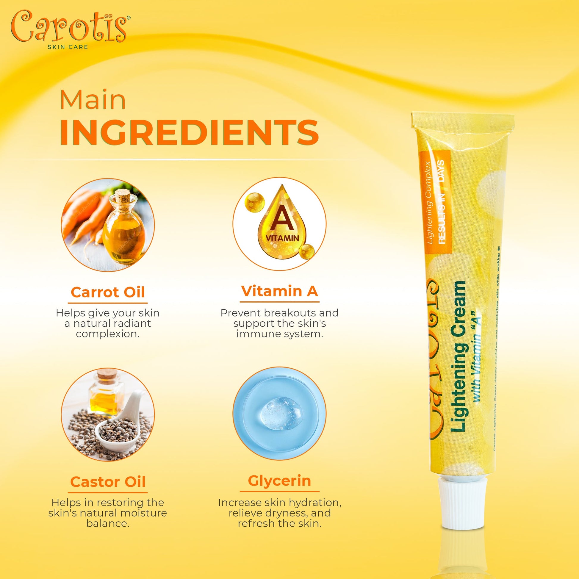 Carotis Lightening Cream Vitamin A