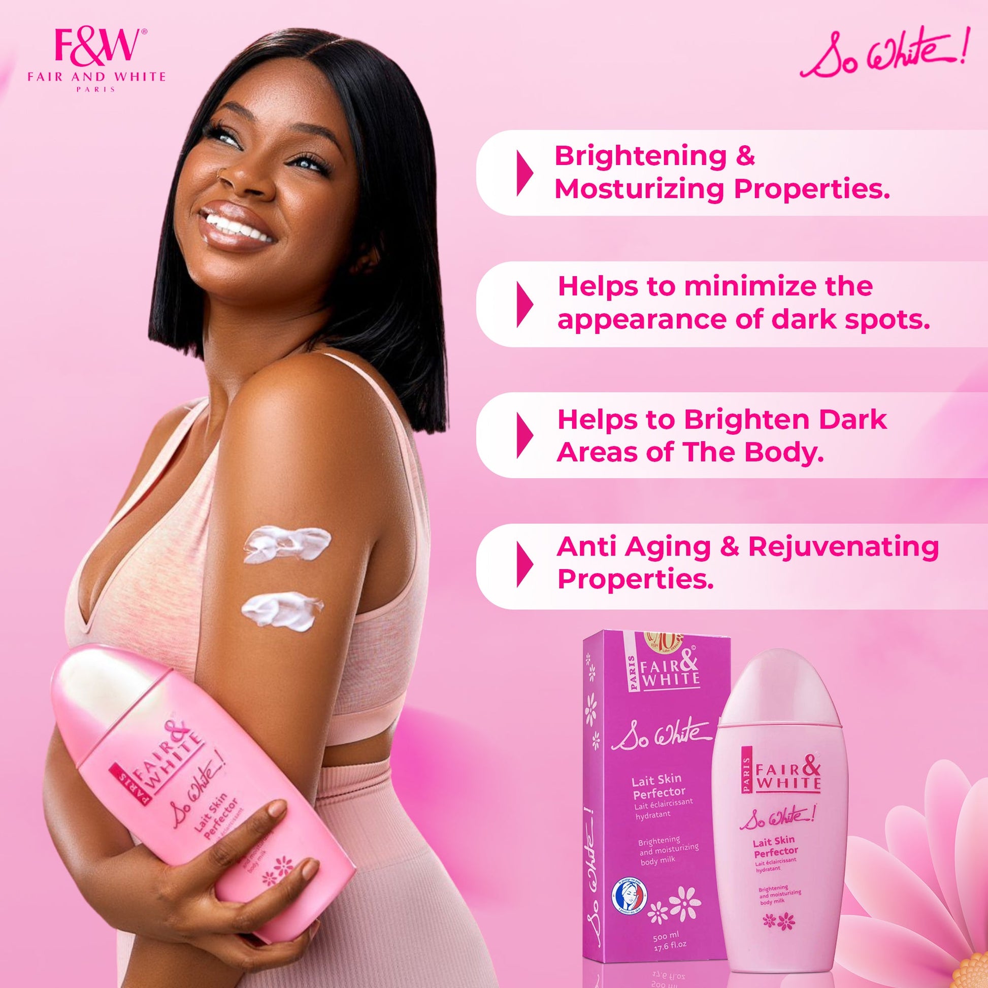 Fair & White So White Skin Perfector Body Lotion - Mitchell Brands