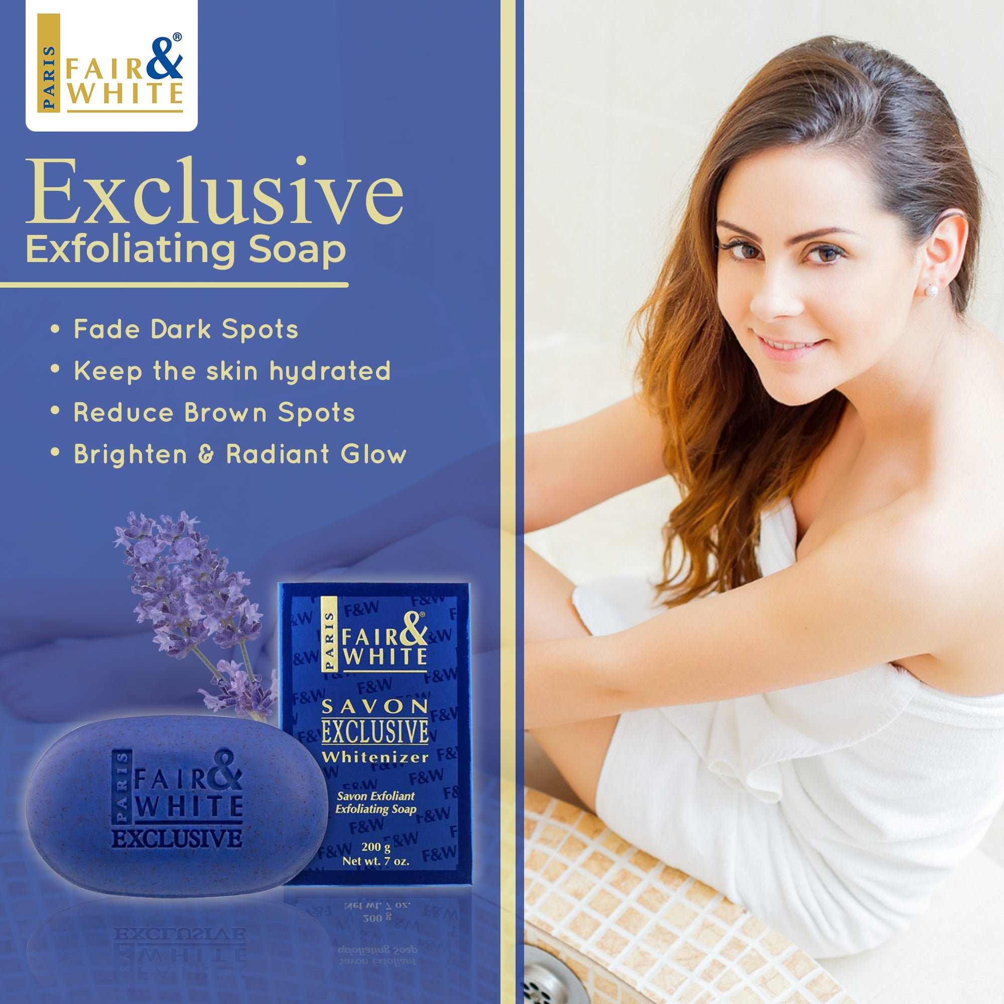 Fair & White Savon Exclusive Whitenizer Exfoliating Soap