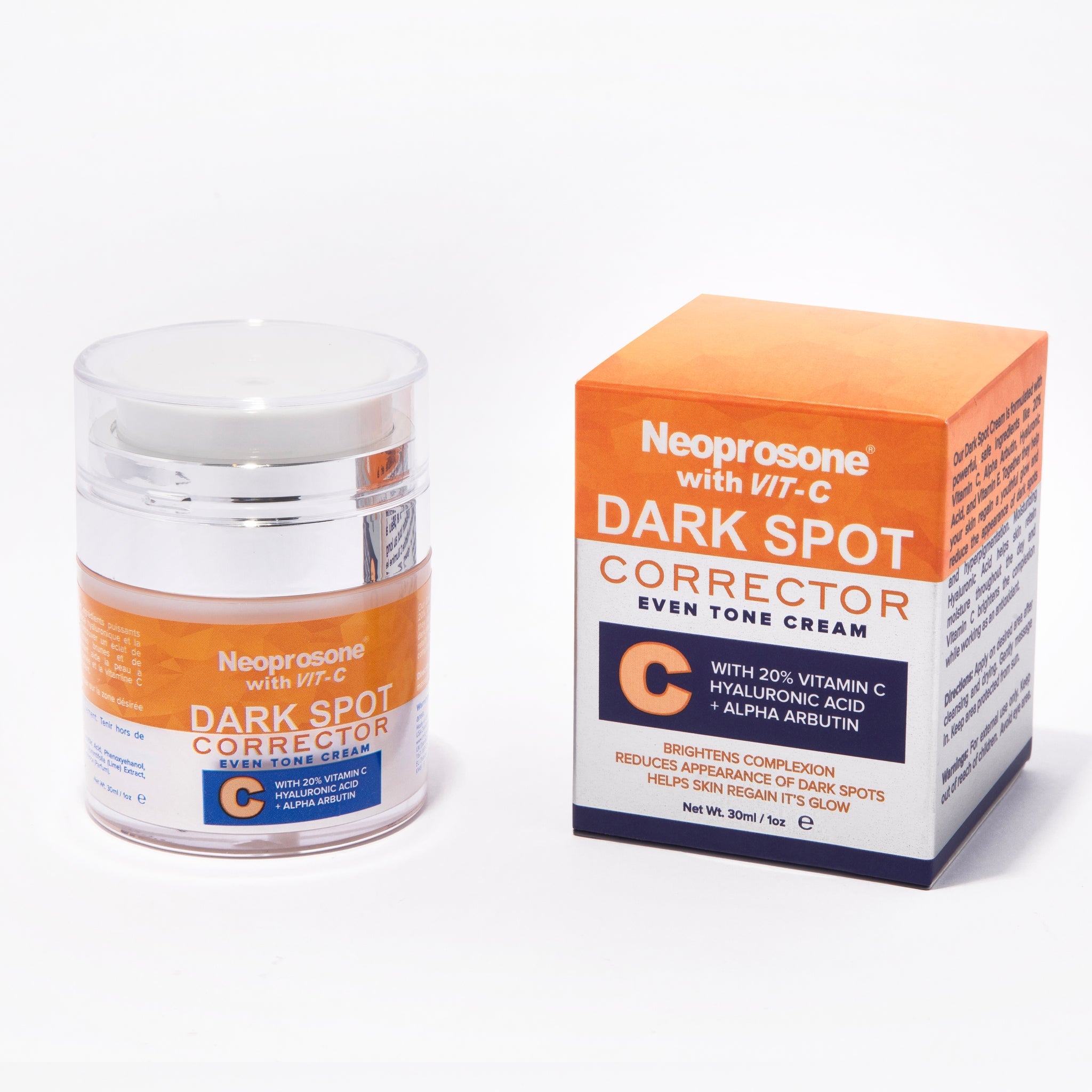 Neoprosone 20% Vitamin C Dark Spot Corrector Cream 1 fl oz / 30ml - Mitchell Brands