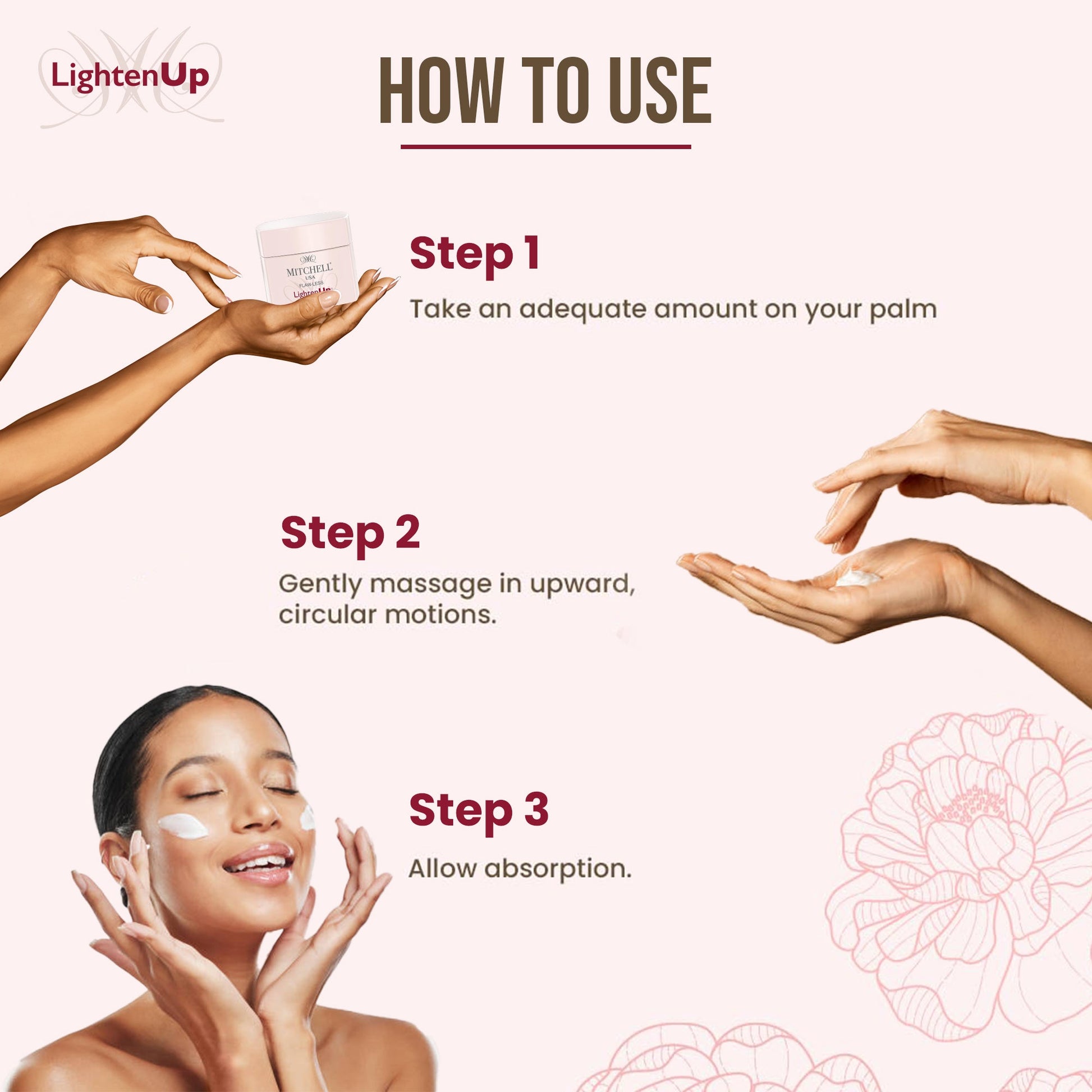 Lighten Up Flaw-Less Smooth Radiance Clarifying Day Cream 50g - Mitchell Brands