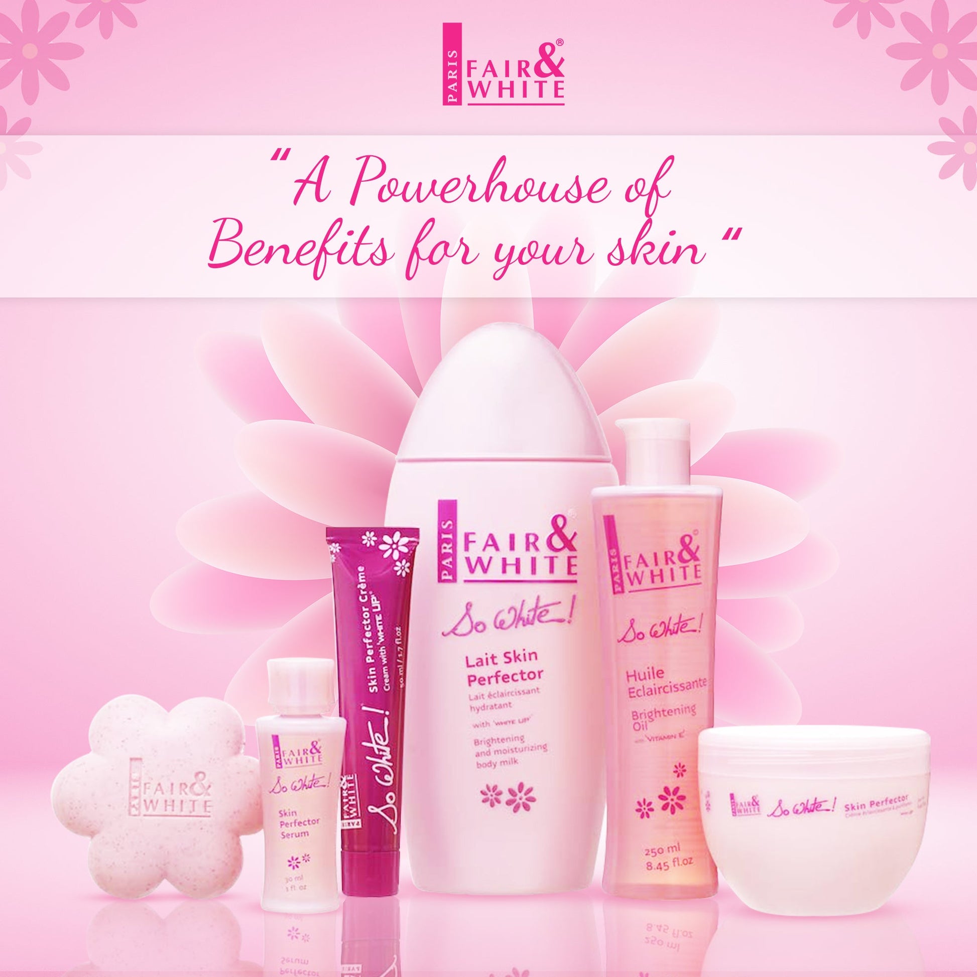 Fair & White So White Skin Perfector Lightening Cream - Lightening / Brightening cream - 50ml / 1.6 oz Fair & White So White - Mitchell Brands - Skin Lightening, Skin Brightening, Fade Dark Spots, Shea Butter, Hair Growth Products