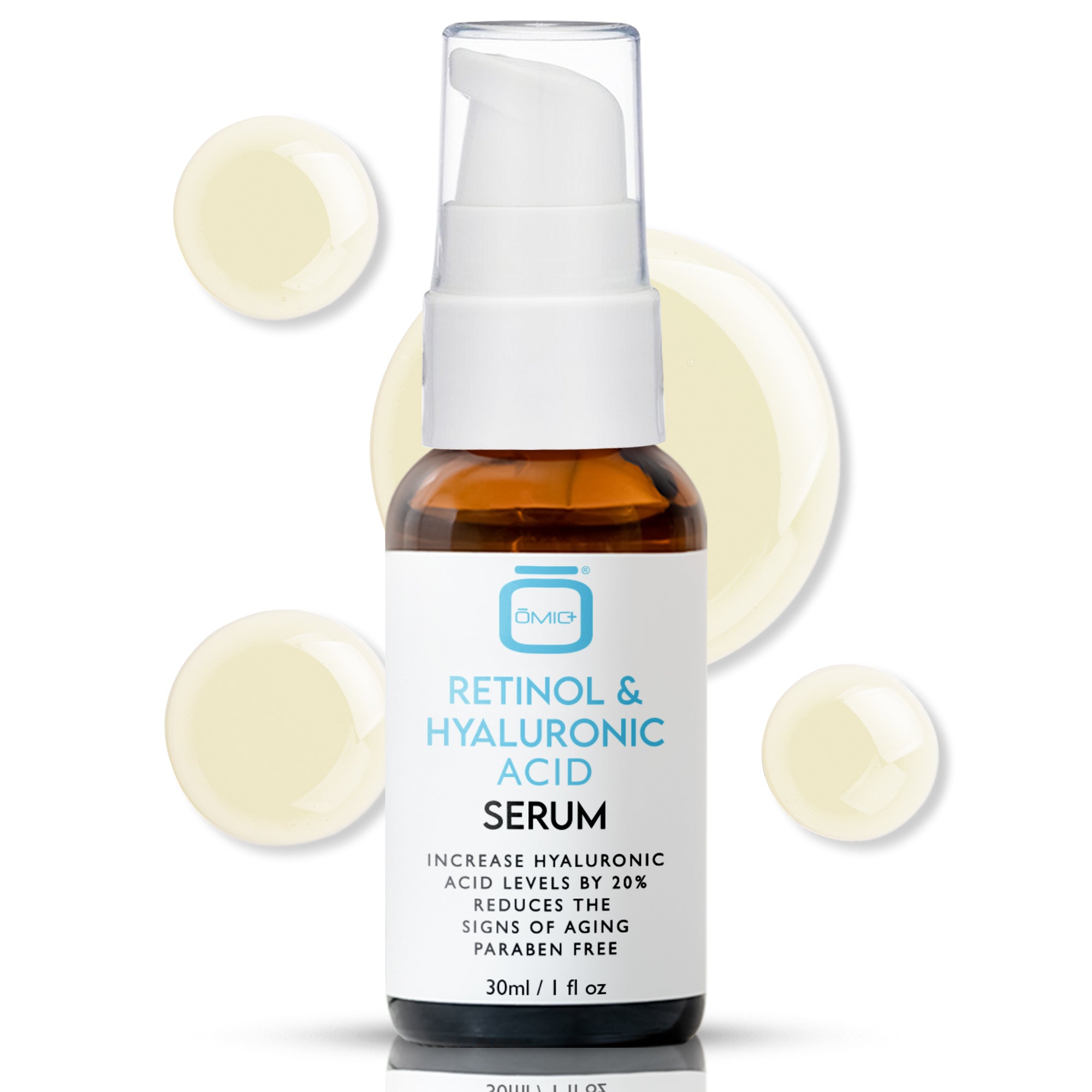 Omic+ Retinol And Hyaluronic Serum - Soothe & Plump Under Eyes 30ml