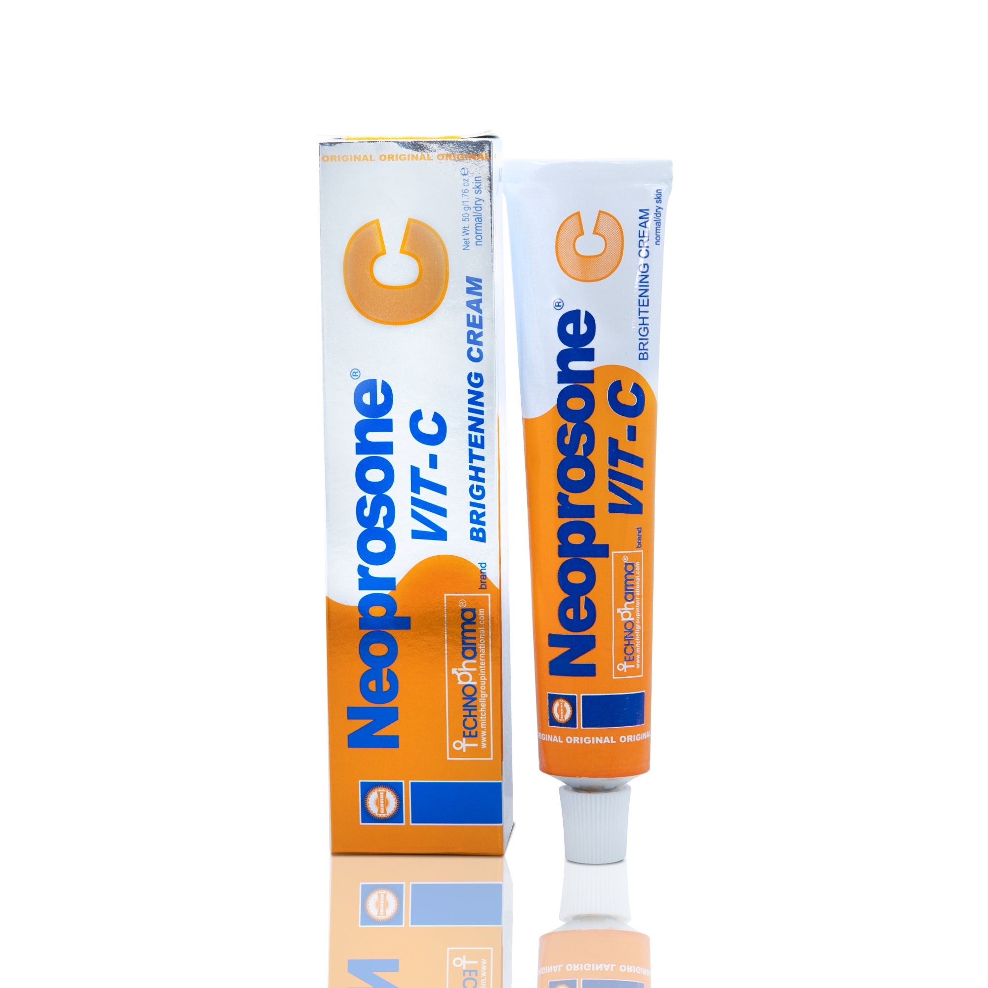 Neoprosone Brightening Cream with Vitamin C - 50g / 1.75 Fl Oz Neoprosone Vitamin "C" - Mitchell Brands - Skin Lightening, Skin Brightening, Fade Dark Spots, Shea Butter, Hair Growth Products
